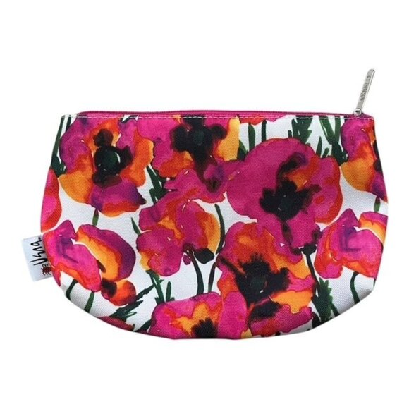 Clinique x Vera Neumann Floral Cosmetic Bag – Poppy Print, Ladybug Lining, MET 2 - Picture 1 of 5